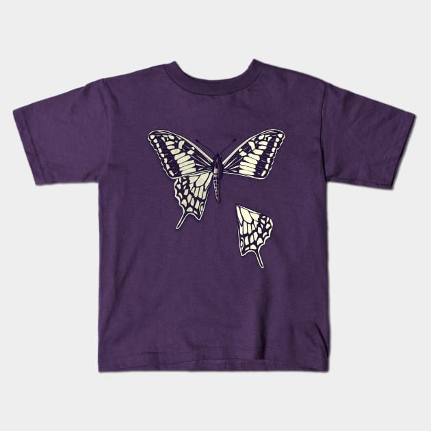 Butterfly: Dismembered Kids T-Shirt by Sybille